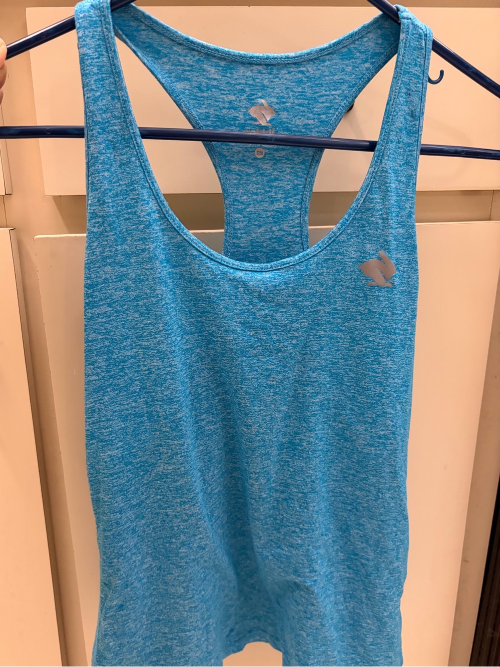 Women's Rabbit running Racerback Tank Top - Blue